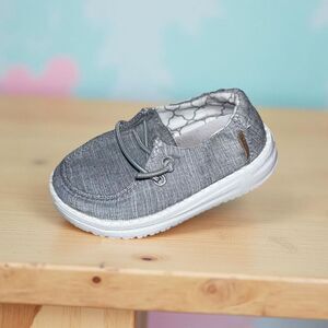 Infants' HEY DUDE Wendy Iron Baby Toddler Slip Ons Loafers Size 5